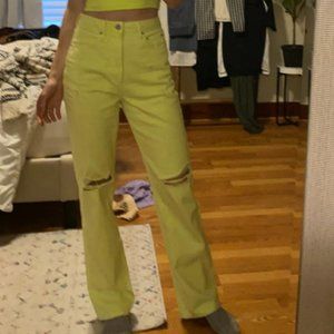 AFRM Lime Jean